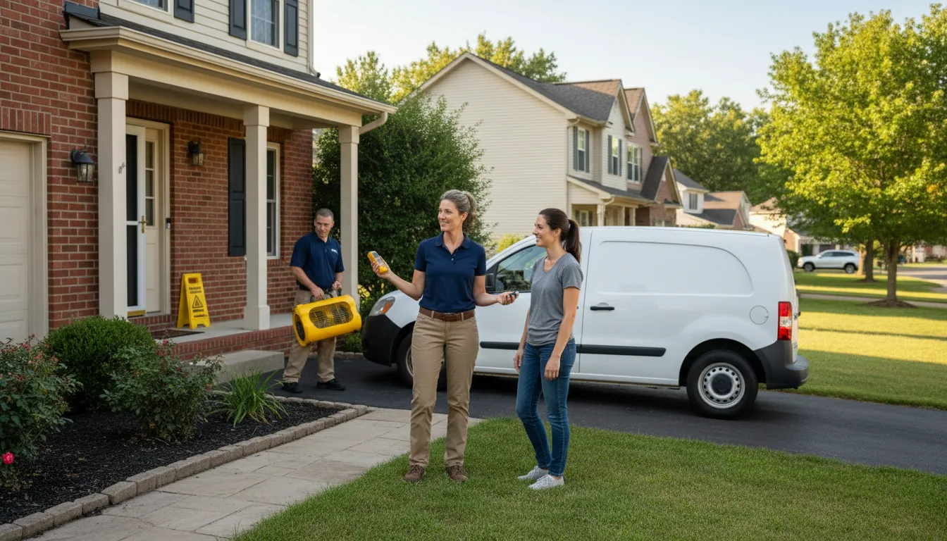 Residential water damage restoration in Essex, VT